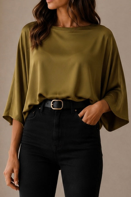 Top Sahra - Vert Kaki