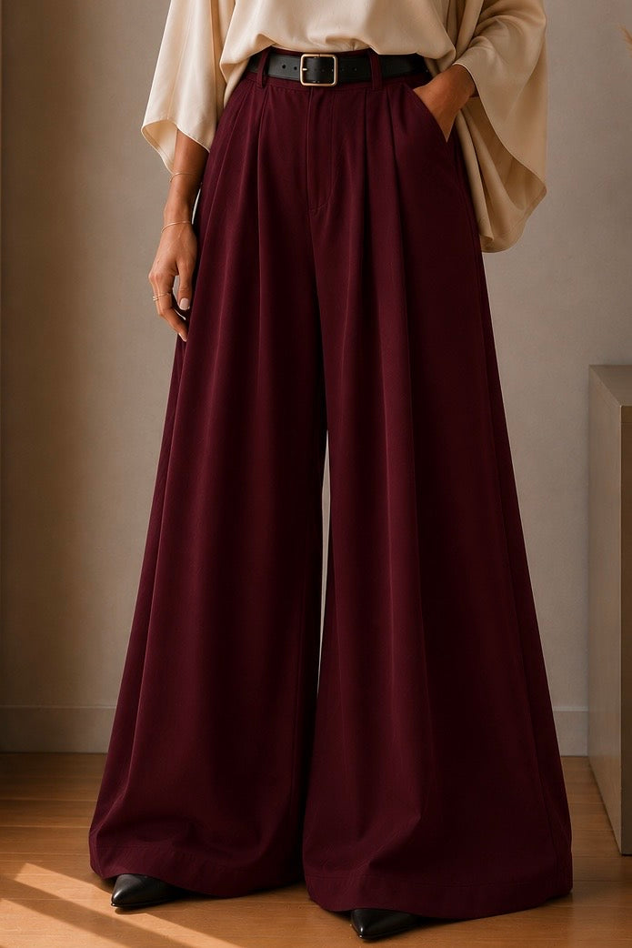Pantalon Sibel bordeaux